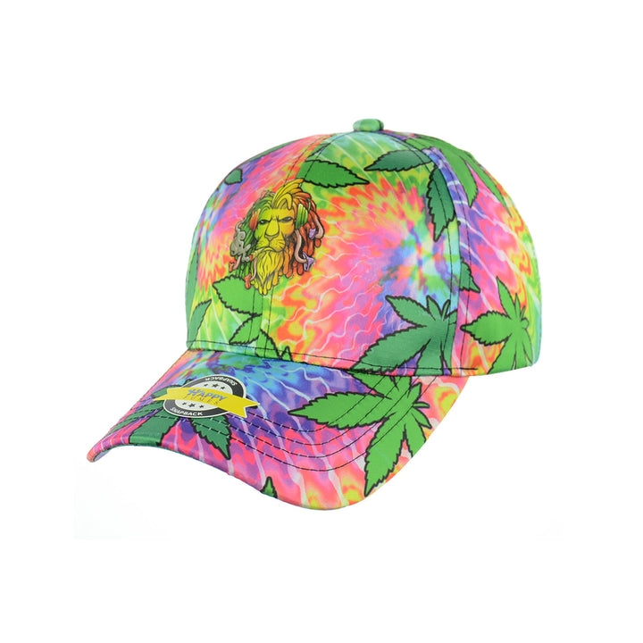 Smoking Lion Graphic Snapback Hat