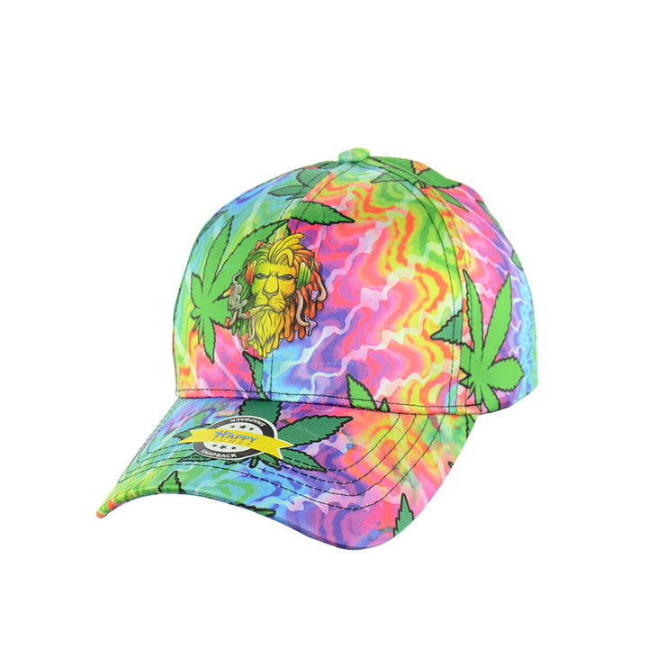 Smoking Lion Graphic Snapback Hat