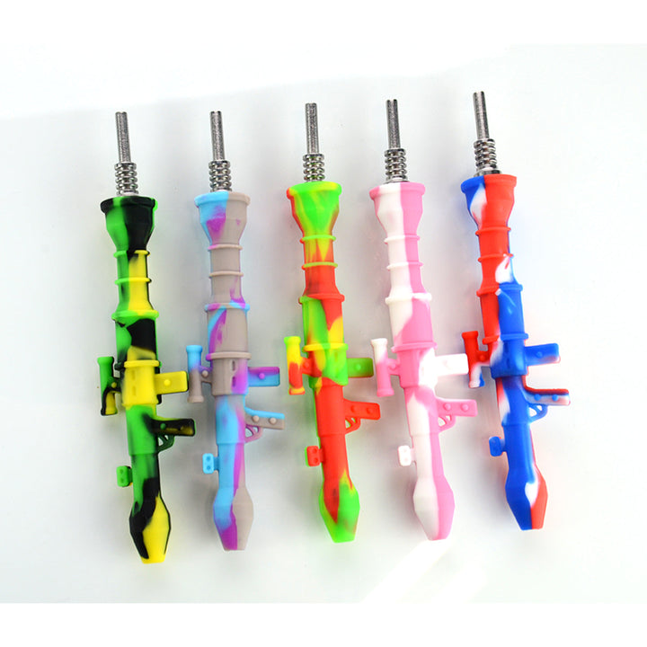 5 Inch Silicone Nectar Collector with Titanium Tip