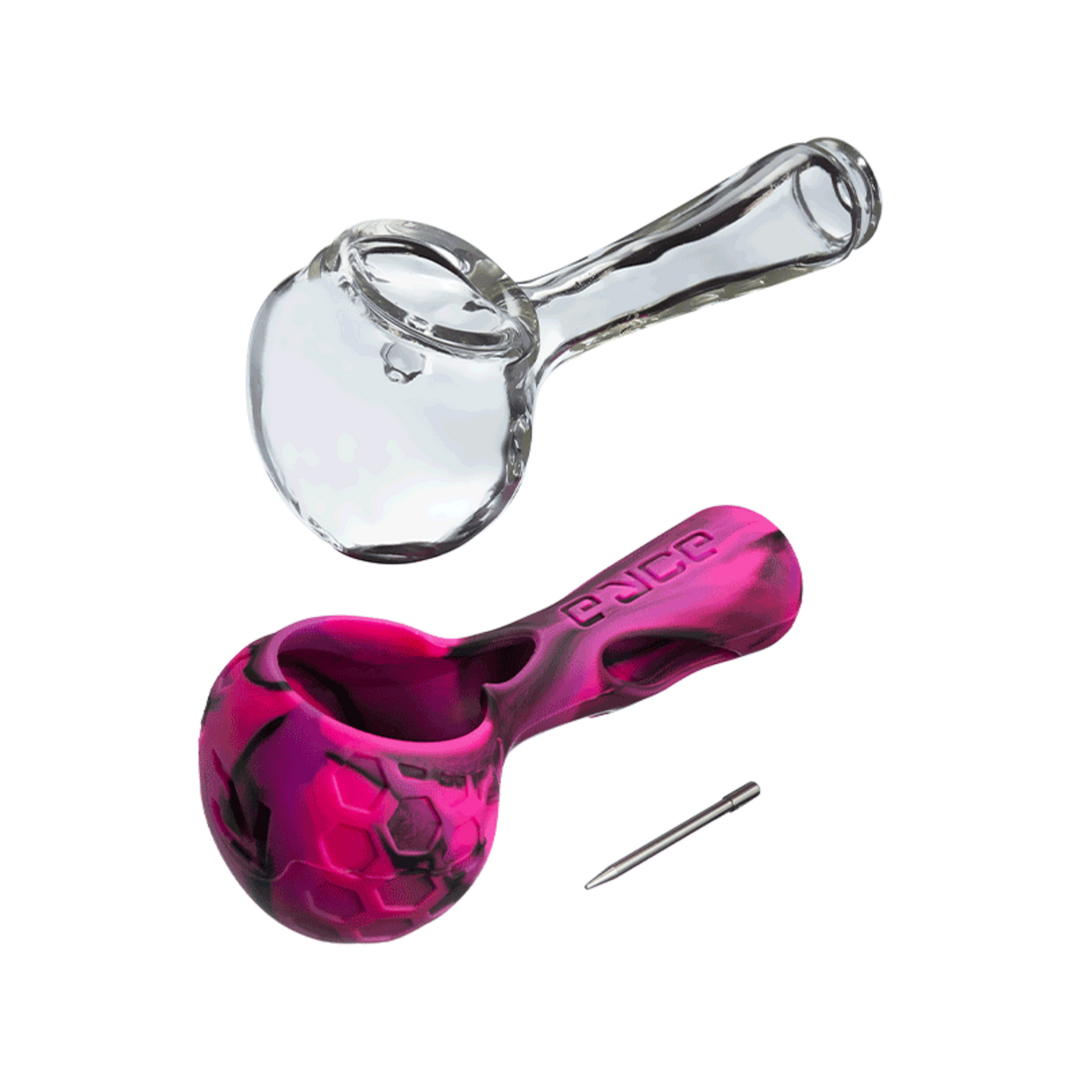 Eyce Alien ProTeck Spoon Pipe - Glass & Silicone