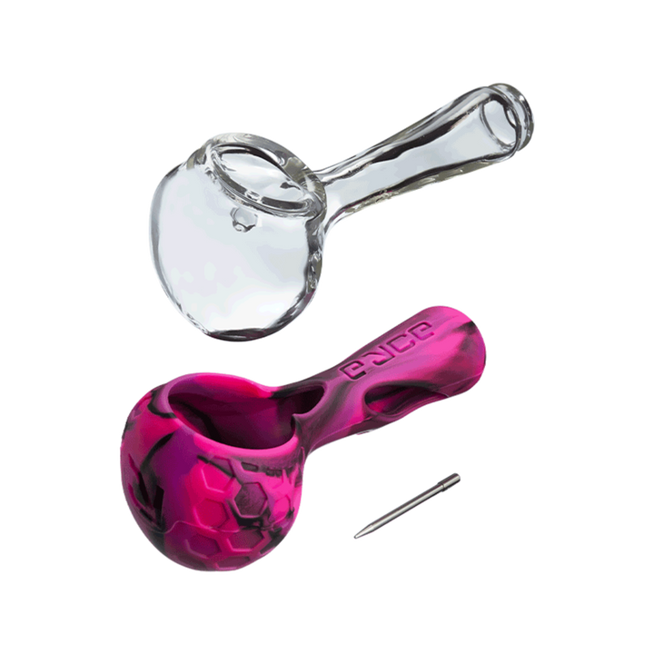 Eyce Alien ProTeck Spoon Pipe - Glass & Silicone
