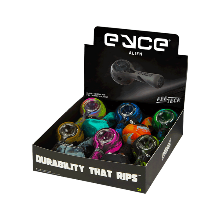 Eyce Alien ProTeck Spoon Pipe - Glass & Silicone