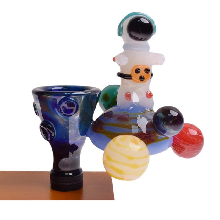 Vibrant Spaceman Glass Bowl - 14mm Joint