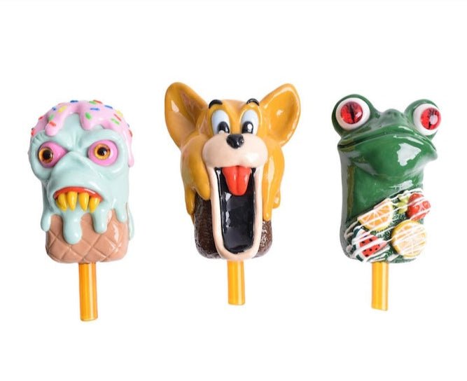 Quirky Ice Cream Clay Hand Pipe