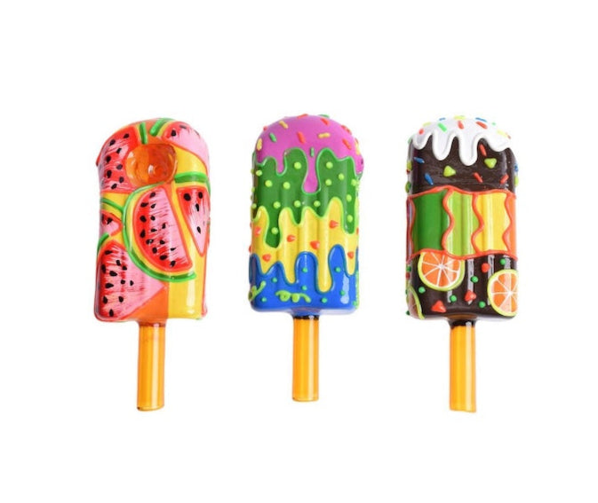 Playful Ice Cream Shaped Clay Pipe