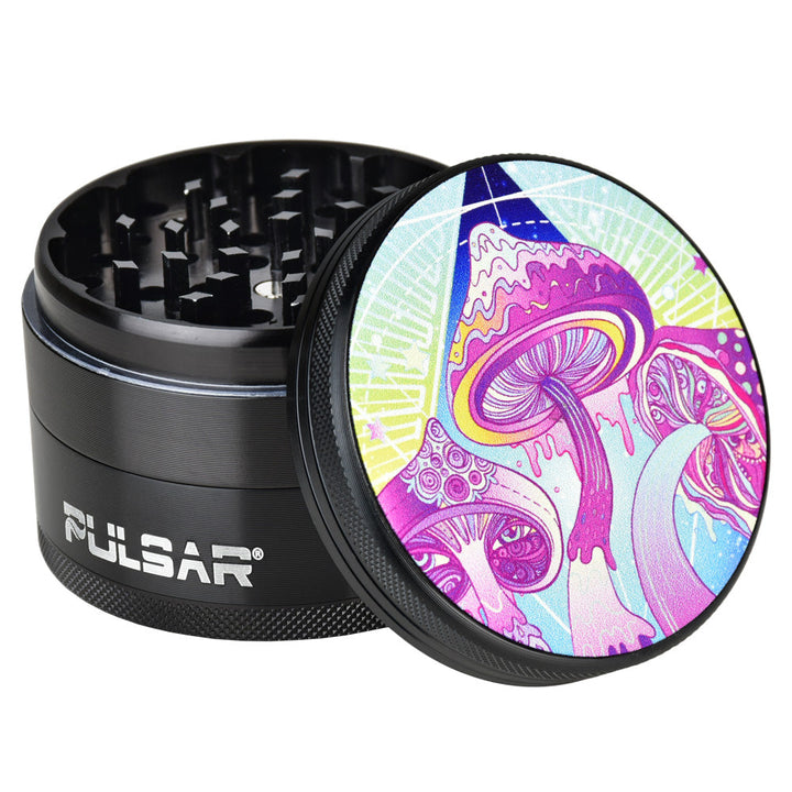 Melting Shrooms Design 2.5 Inch Herb Grinder
