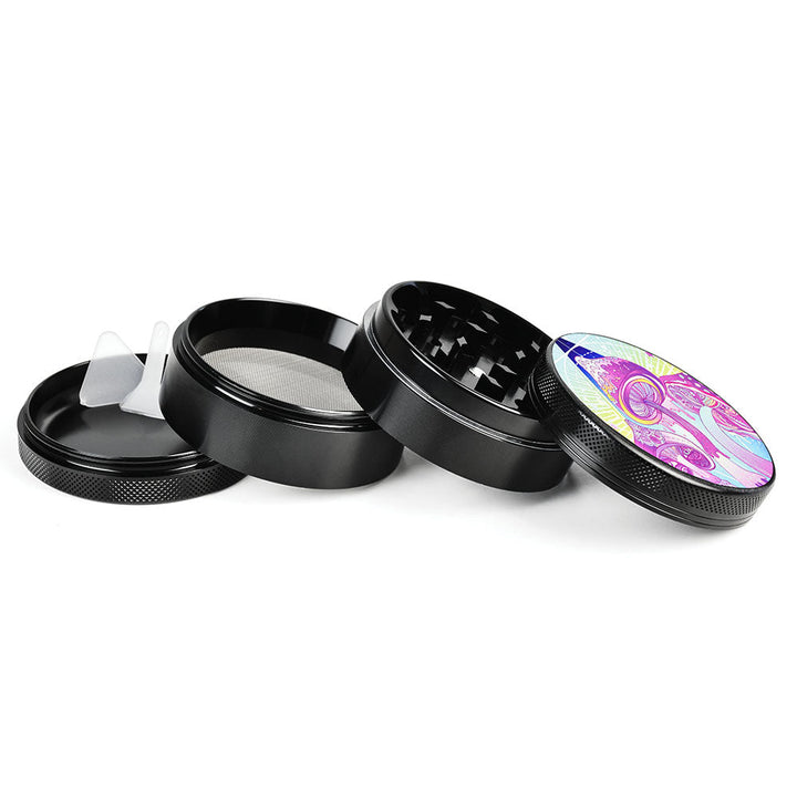 Melting Shrooms Design 2.5 Inch Herb Grinder