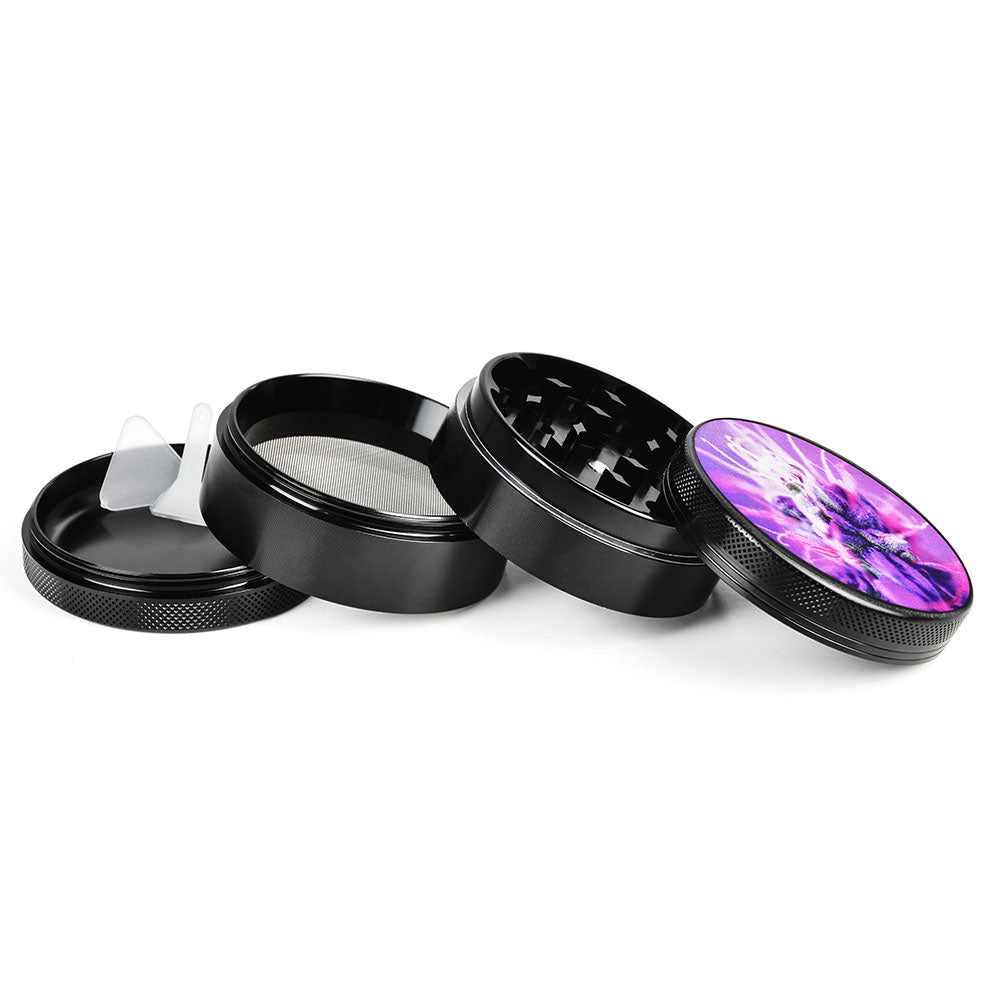 Pulsar Flowering Metal Dry Herb Grinder 2.5 Inch