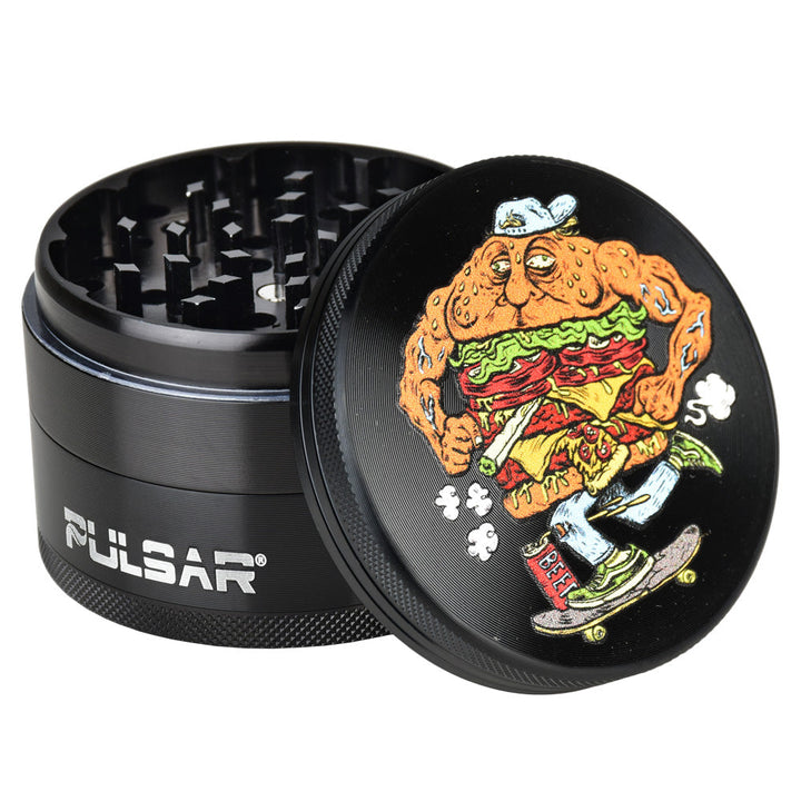 Skateburger Metal 4-Piece Dry Herb Grinder