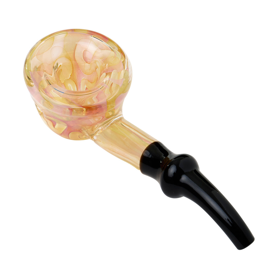 Fleur Two-Tone Glass Hand Pipe 4.5 Inch