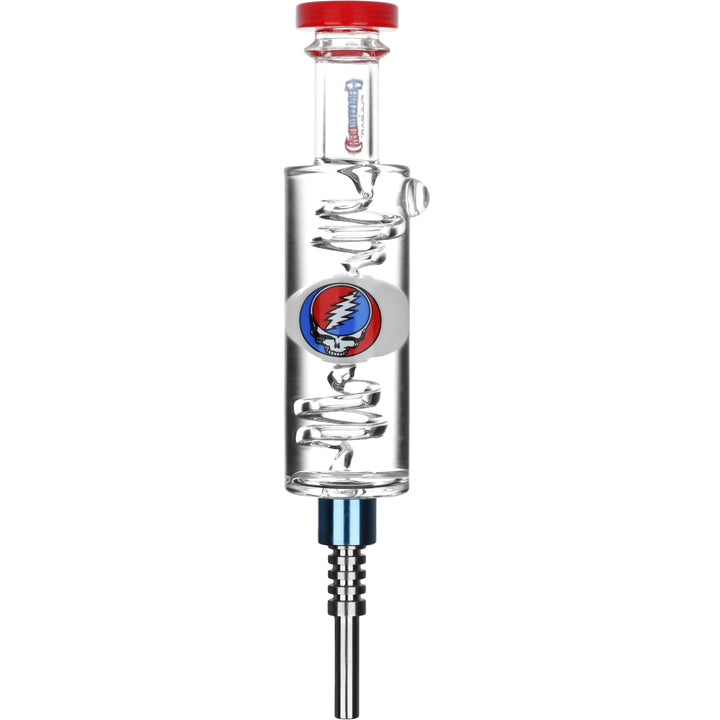 Grateful Dead Steal Your Face Glycerin Dab Straw - 8.5 Inch