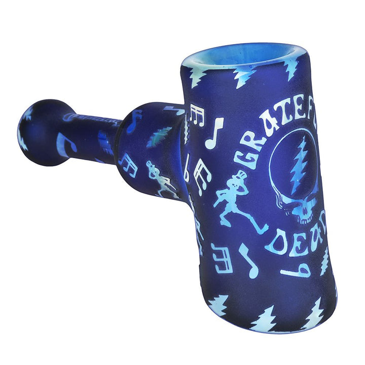 5" Grateful Dead Etched Glass Hammer Bubbler