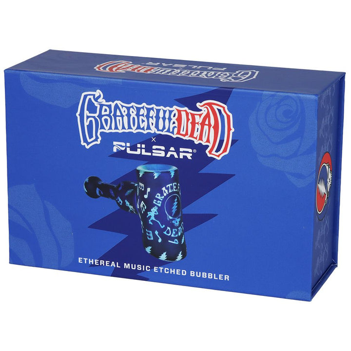 5" Grateful Dead Etched Glass Hammer Bubbler