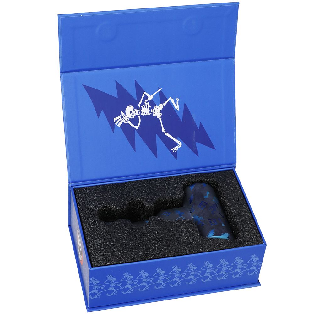 5" Grateful Dead Etched Glass Hammer Bubbler