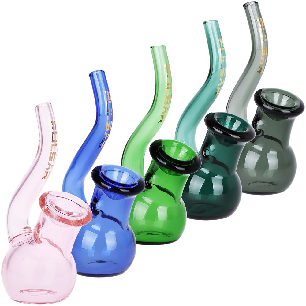 5-Inch Upright Sherlock Glass Pipe - Assorted Colors