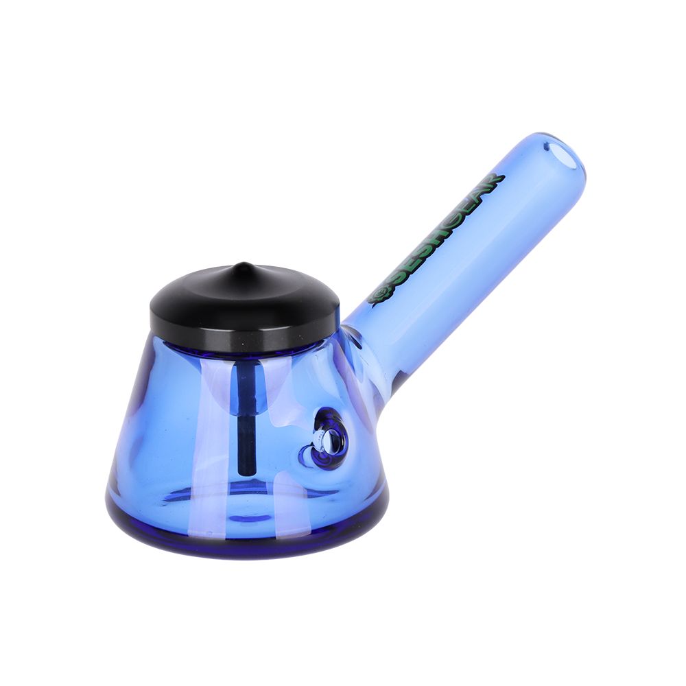 4.75 Inch Glass Hand Pipe with Tamp-n-Poke Lid