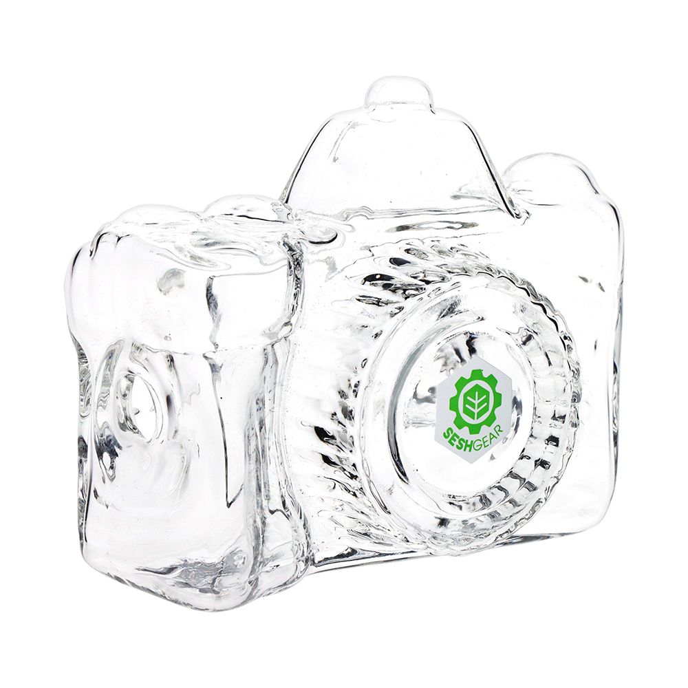 Clear Camera Design Glass Hand Pipe
