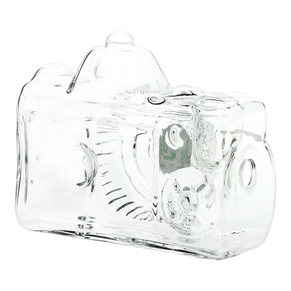 Clear Camera Design Glass Hand Pipe