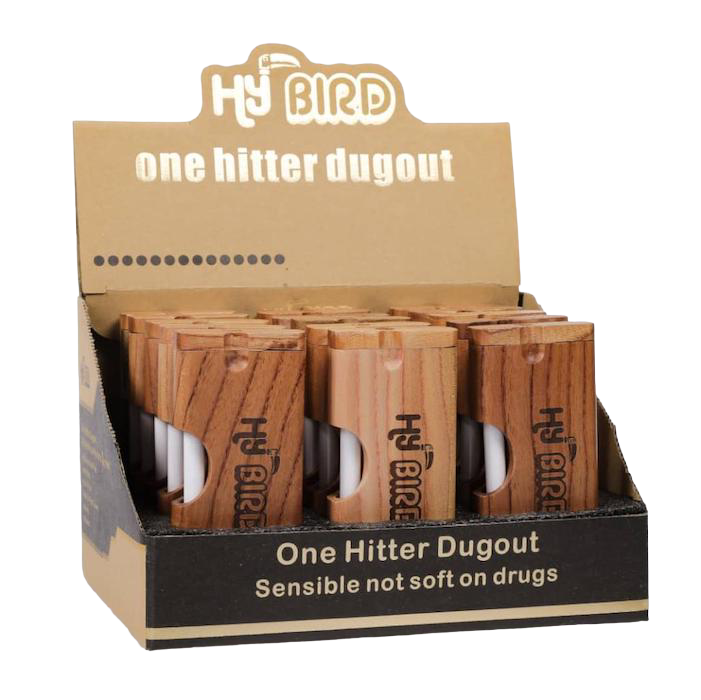 HyBird Cedar Wood Dugout with Bat & Poker