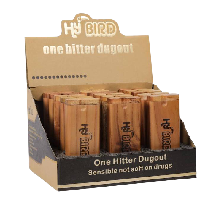 HyBird Cedar Wood Dugout with Bat & Poker