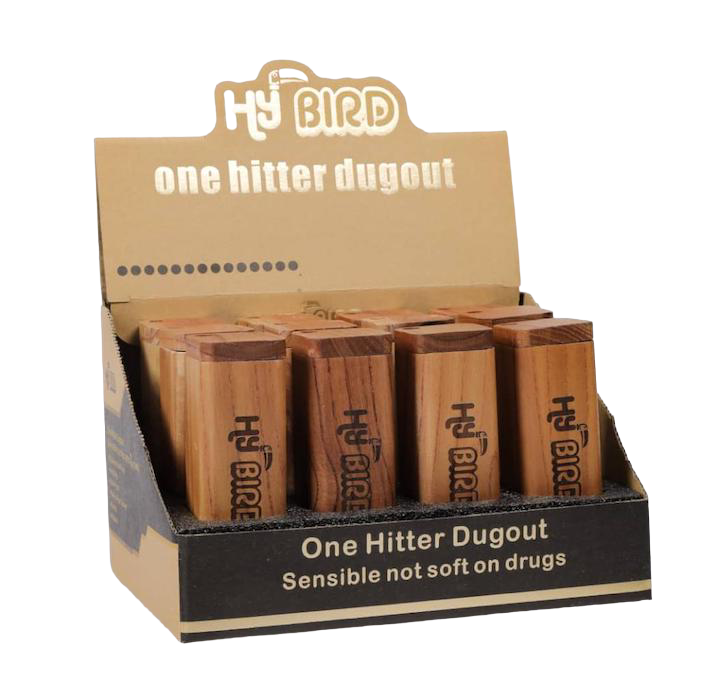 HyBird Cedar Wood Dugout with Bat & Poker