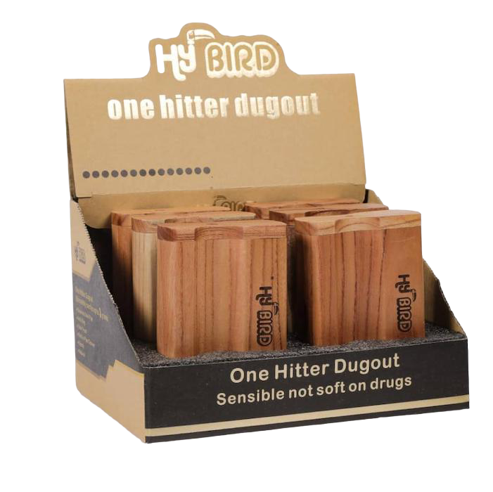 HyBird Cedar Wood Dugout with Bat & Poker