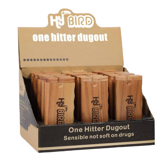 HyBird Cedar Wood Dugout with Bat & Poker