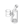 Dr. Dabber XS Fractal Sidecar Glass Piece