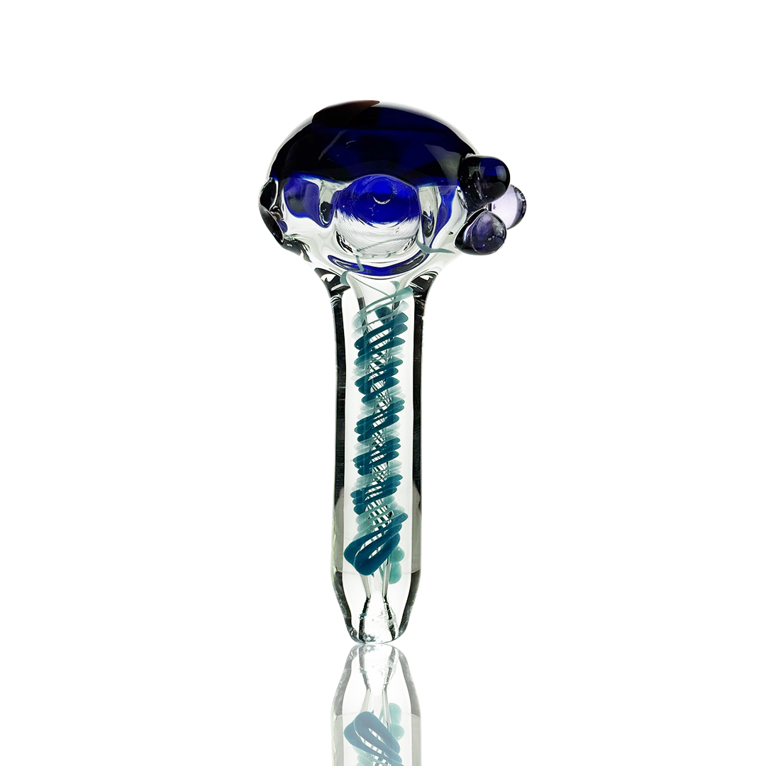 4.5 Inch Slime Spiral Glass Spoon Pipe