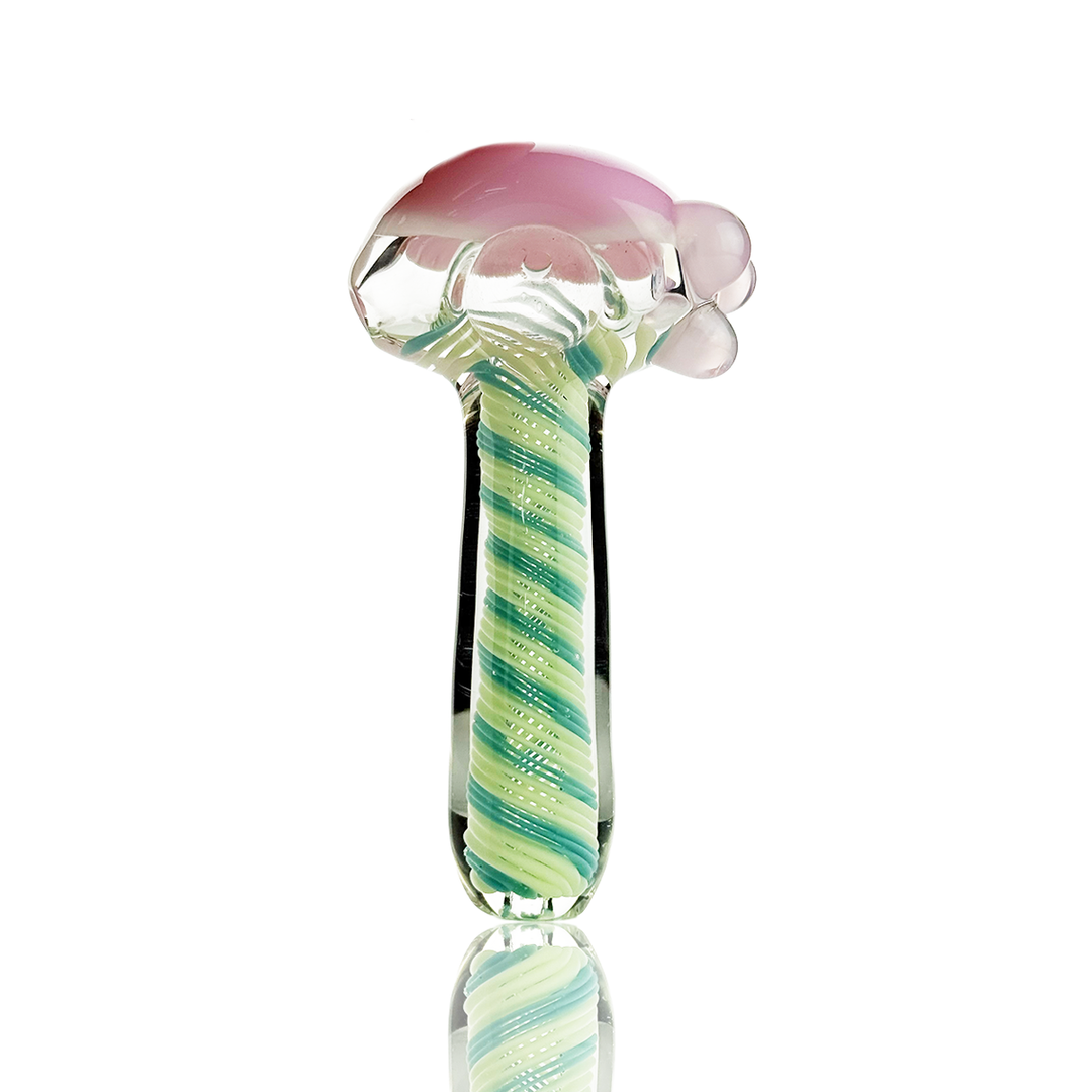 4.5 Inch Slime Spiral Glass Spoon Pipe