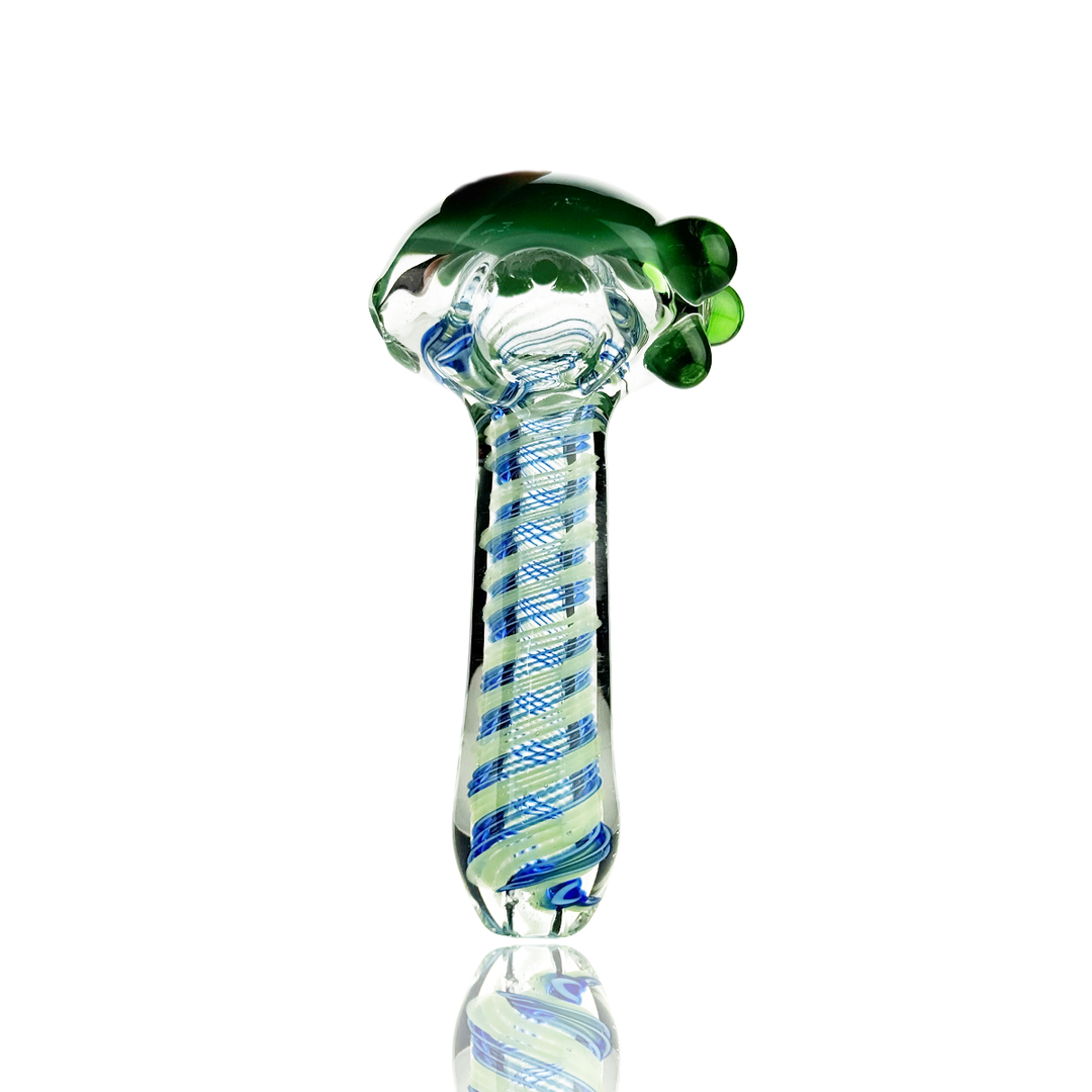 4.5 Inch Slime Spiral Glass Spoon Pipe