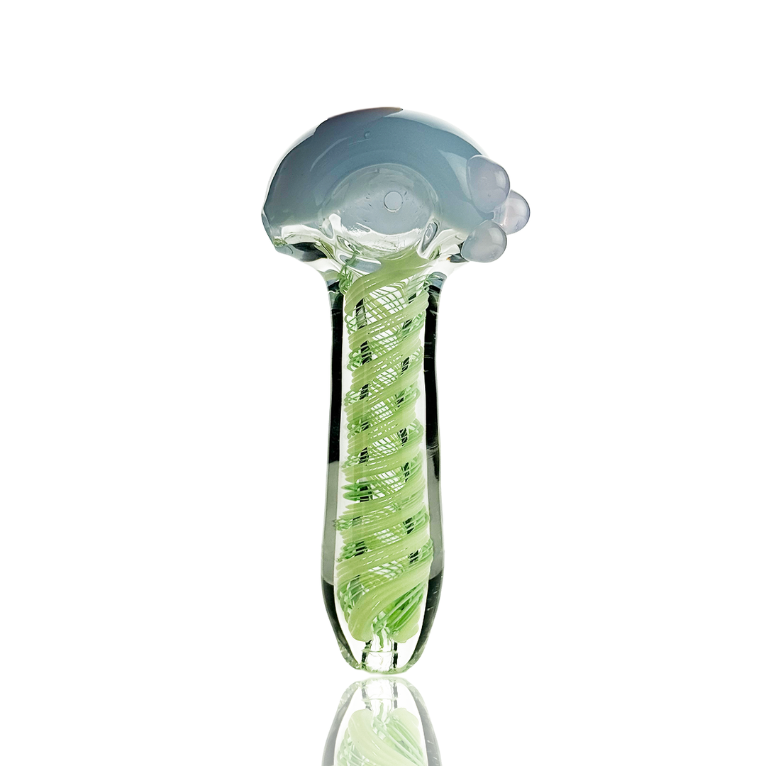 4.5 Inch Slime Spiral Glass Spoon Pipe