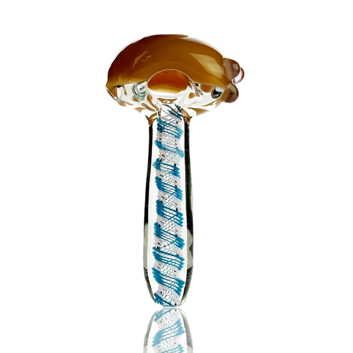 4.5 Inch Slime Spiral Glass Spoon Pipe