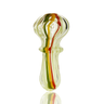 Compact 2.5 Inch Rasta Slime Glass Hand Pipe