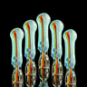 Glow Rasta 4 Inch Glass Chillum Pipe