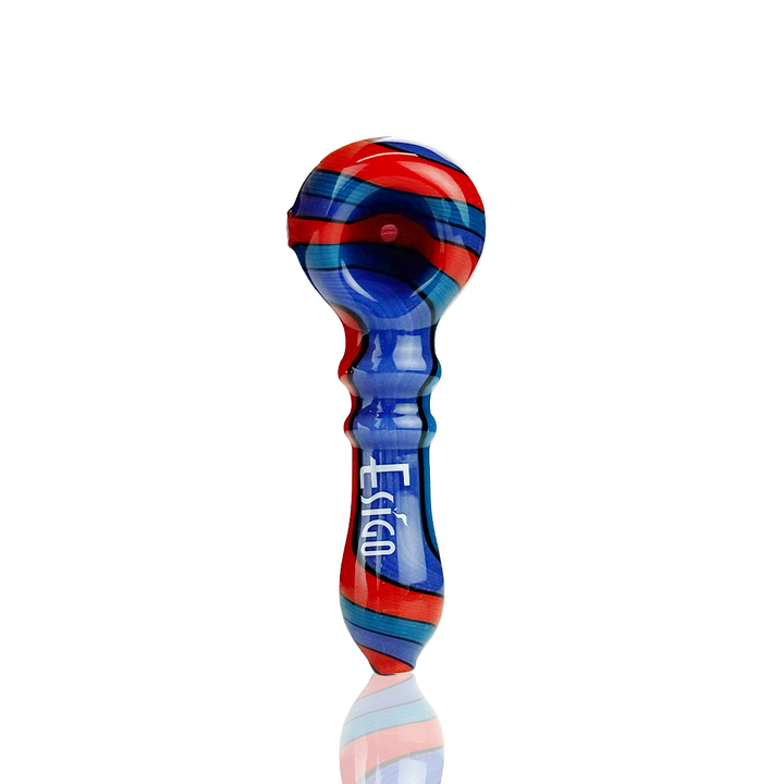 4-Inch Wig Wag Art Glass Hand Pipe