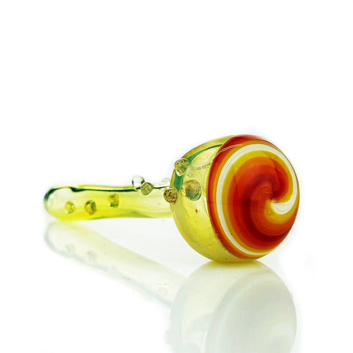 4.5" Wig Wag Art Glass Hand Pipe