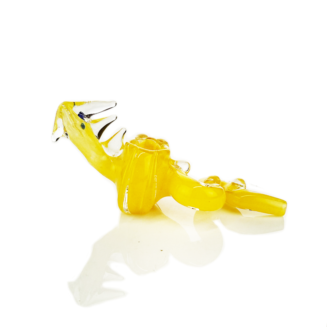 5-Inch Dragon Glass Hand Pipe, Color Lined
