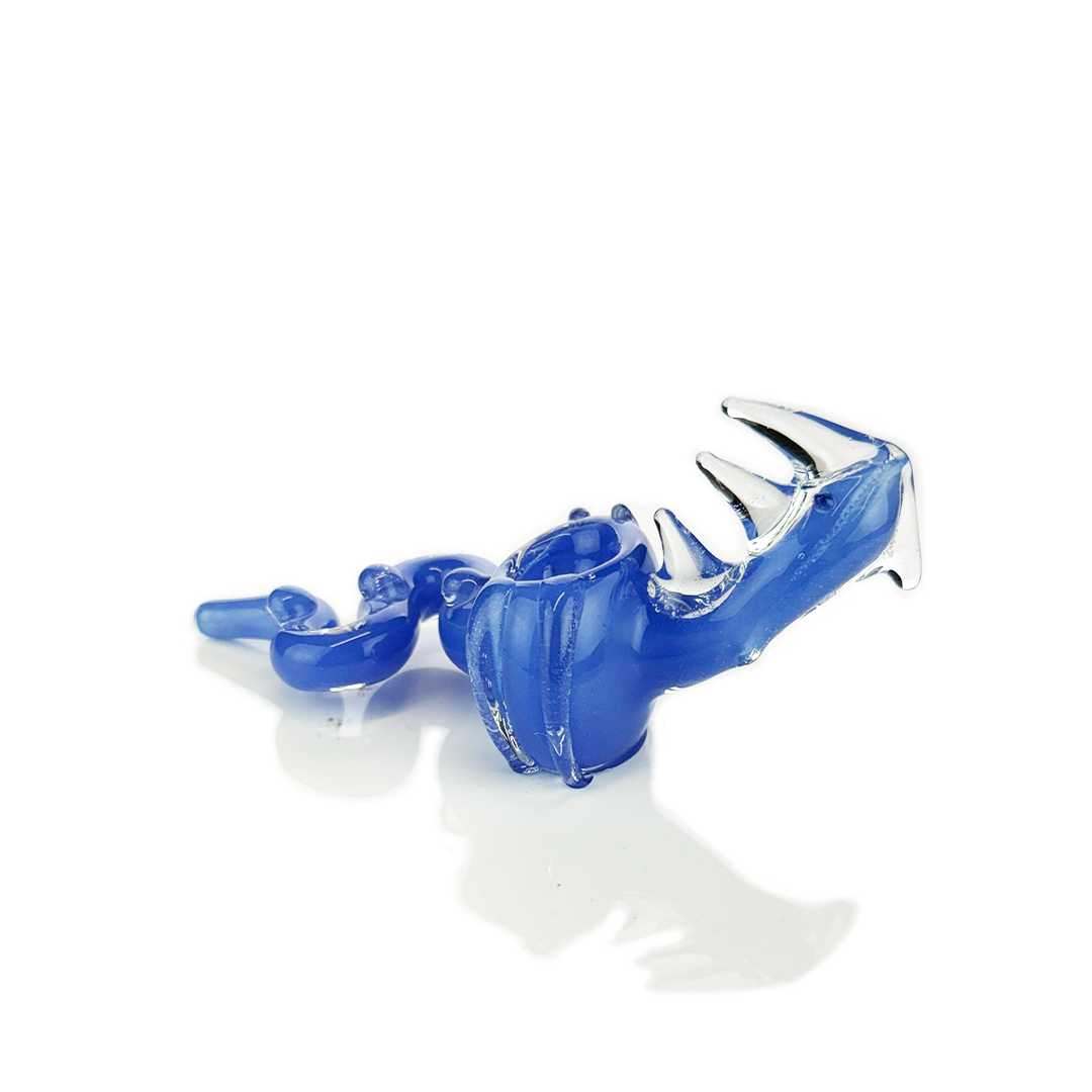5-Inch Dragon Glass Hand Pipe, Color Lined