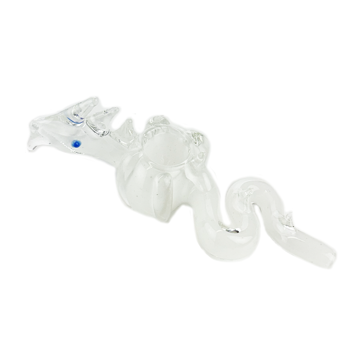 5-Inch Dragon Glass Hand Pipe, Color Lined