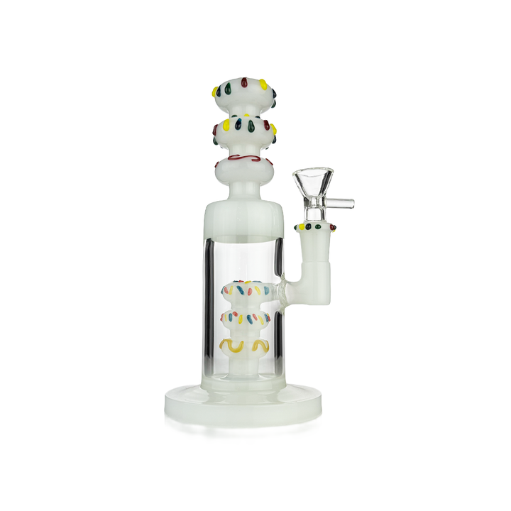 Compact 9-Inch Glass Water Pipe with 14mm Bowl