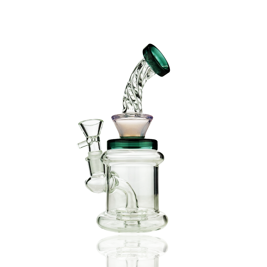 Portable 7-Inch Twist Neck Water Pipe