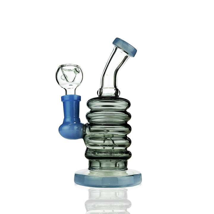 6 Inch Compact Water Pipe Rig with Color Tube Ring
