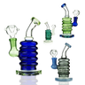 6 Inch Compact Water Pipe Rig with Color Tube Ring