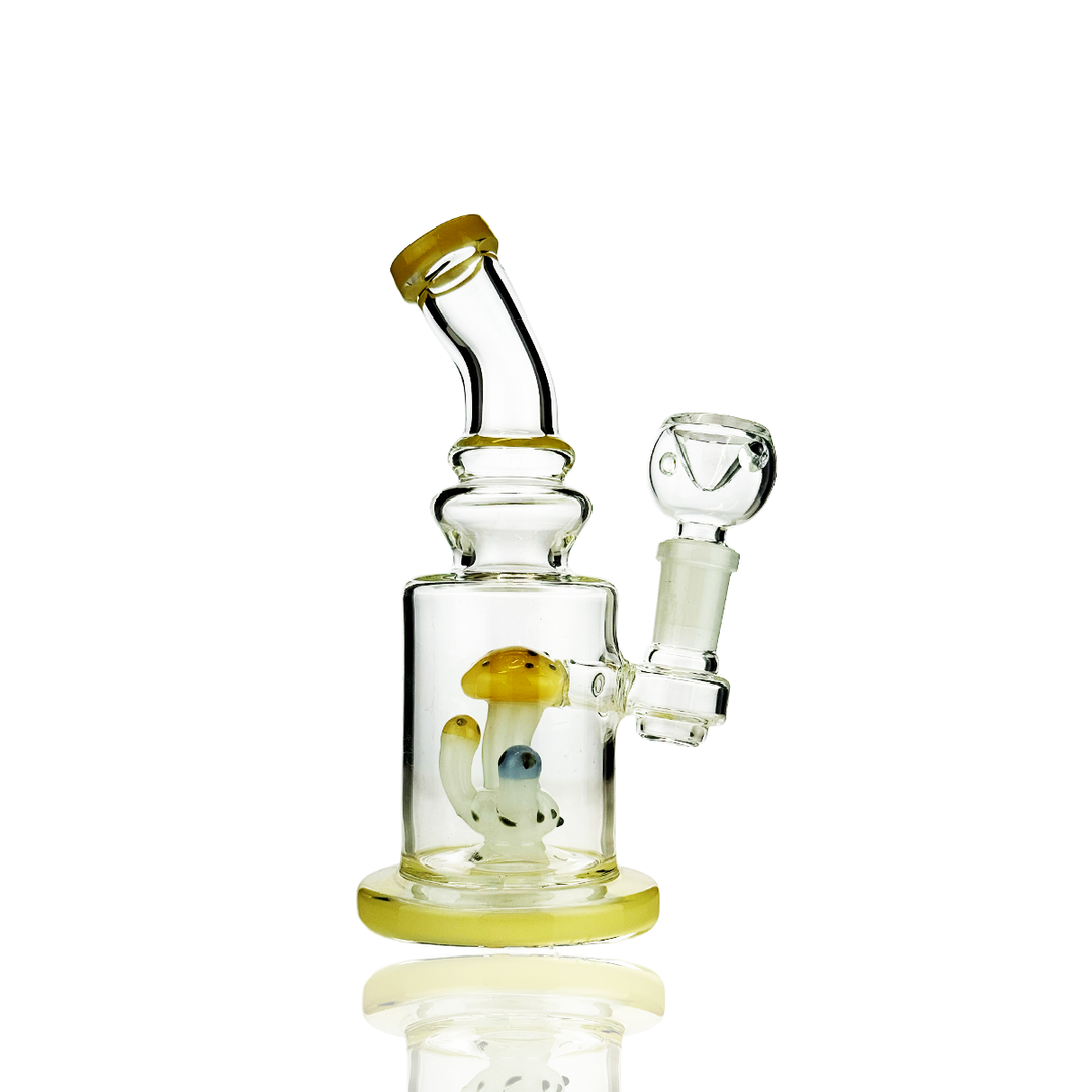 6 Inch Mushroom Glass Water Pipe with 14mm Bowl