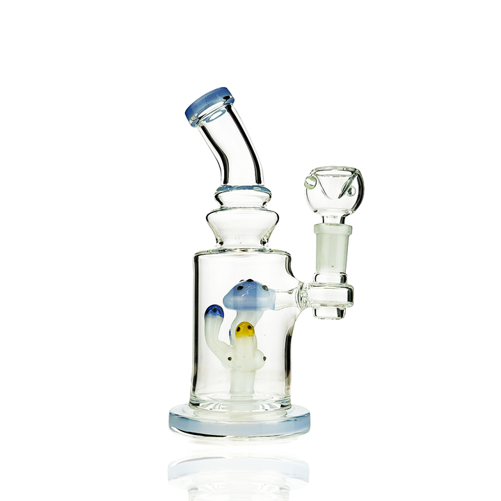 6 Inch Mushroom Glass Water Pipe with 14mm Bowl