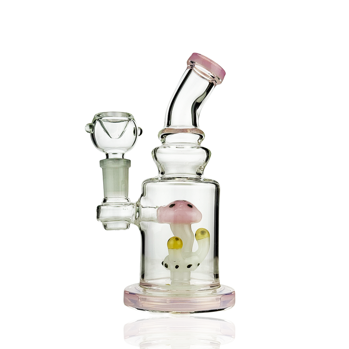 6 Inch Mushroom Glass Water Pipe with 14mm Bowl