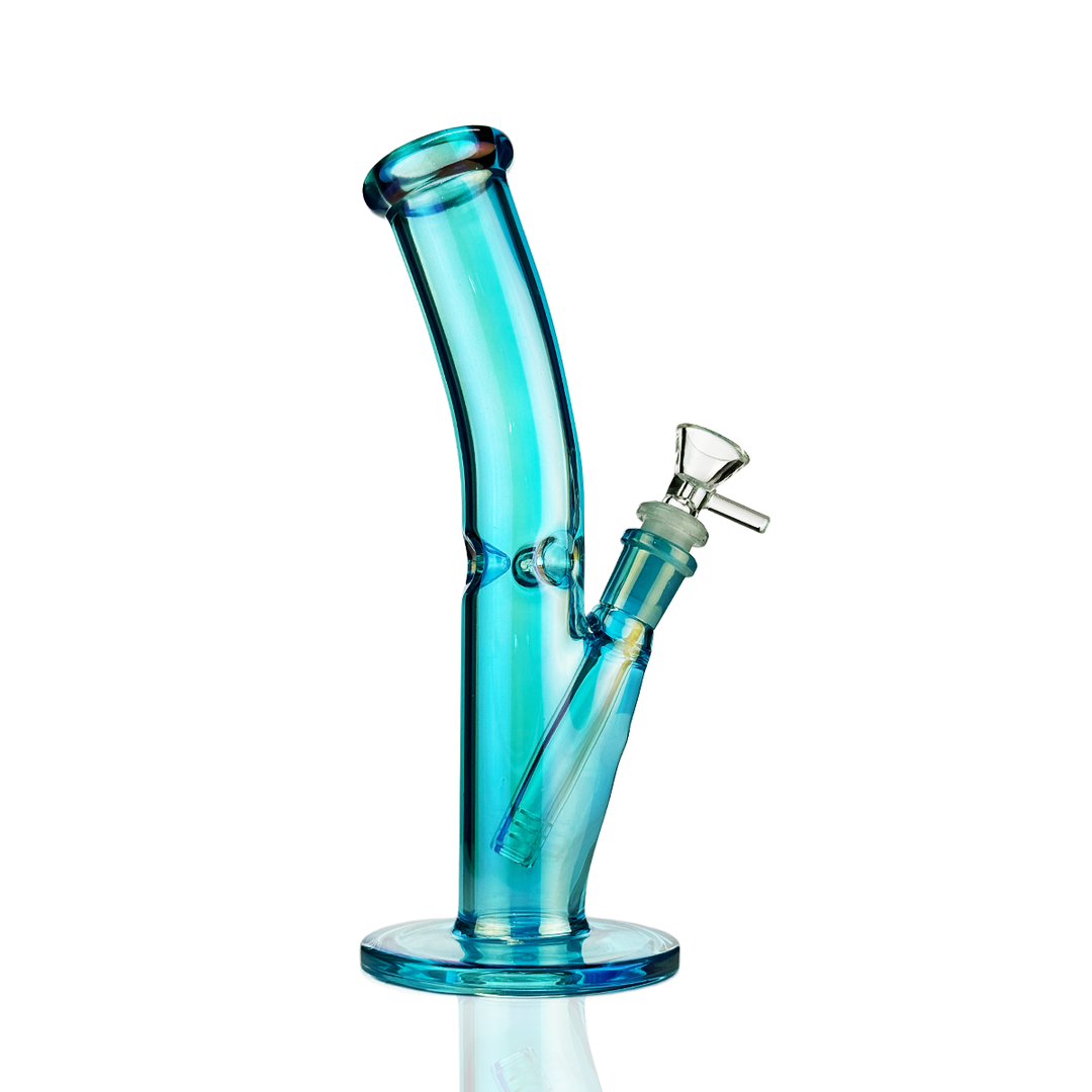 10-Inch Colored Glass Bent Shooter Water Pipe