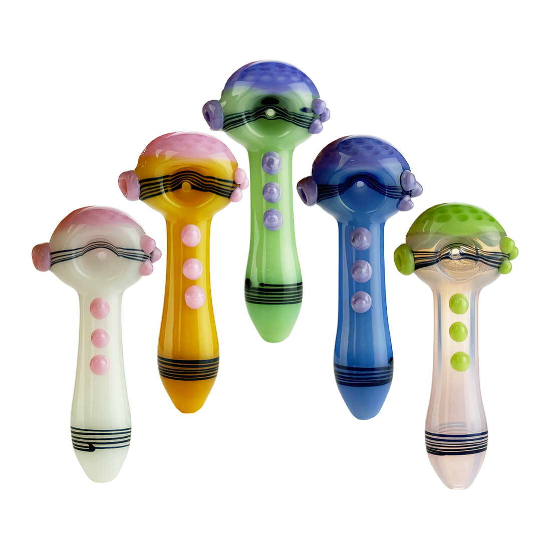 4.5 Inch Slime Head Honeycomb Hand Pipe