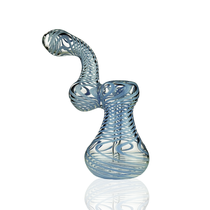 7-Inch Slime Line Glass Bubbler for Dry Herb